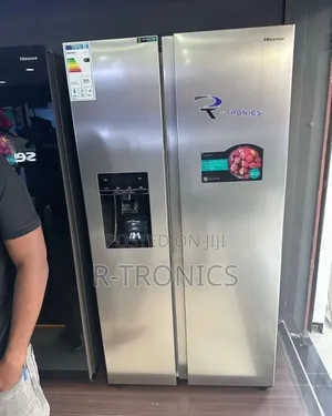 Hisense Fridge Side by Side Door, Water Dispenser, Ice Maker