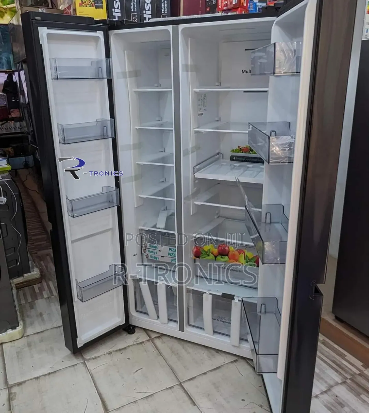 Hisense Refrigerator 637litres Side by Side, LED Touch, Wifi