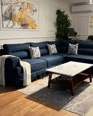 Spring and Fiber Sofa Set L-Shape