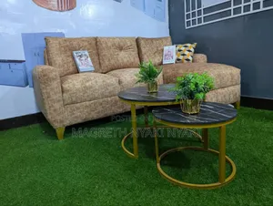 Sofa L Shape Spring Na Fiber