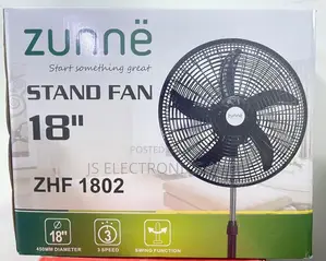 Zunne Standing Fan Size 18 Ni Imara Sana Upepo Kama Wote