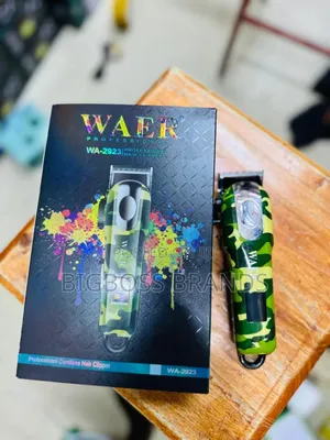 Waer Rechargeable Hair Cutting Machine Color Ya Kijeshi