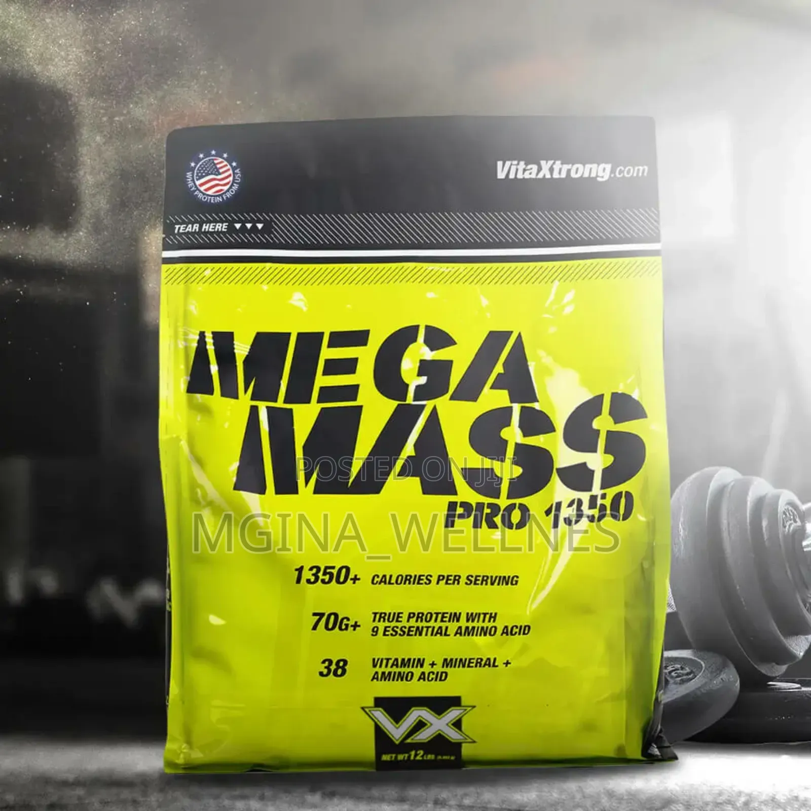 Mega Mass PRO 1350 for Fast Weight Muscle Gain