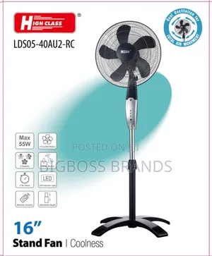 Hiqh Class Remote Stand Fan Size 16