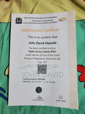 Ombi La Kazi Ya Udereva