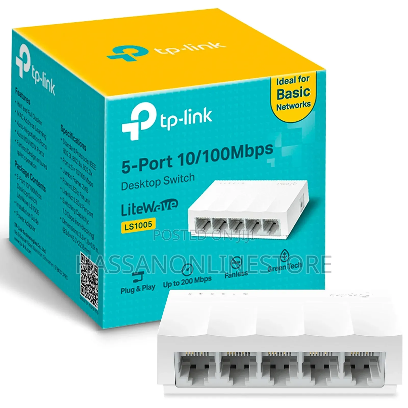 TP-LINK LS1005 5-Port 10/100mbps Desktop Network Switch