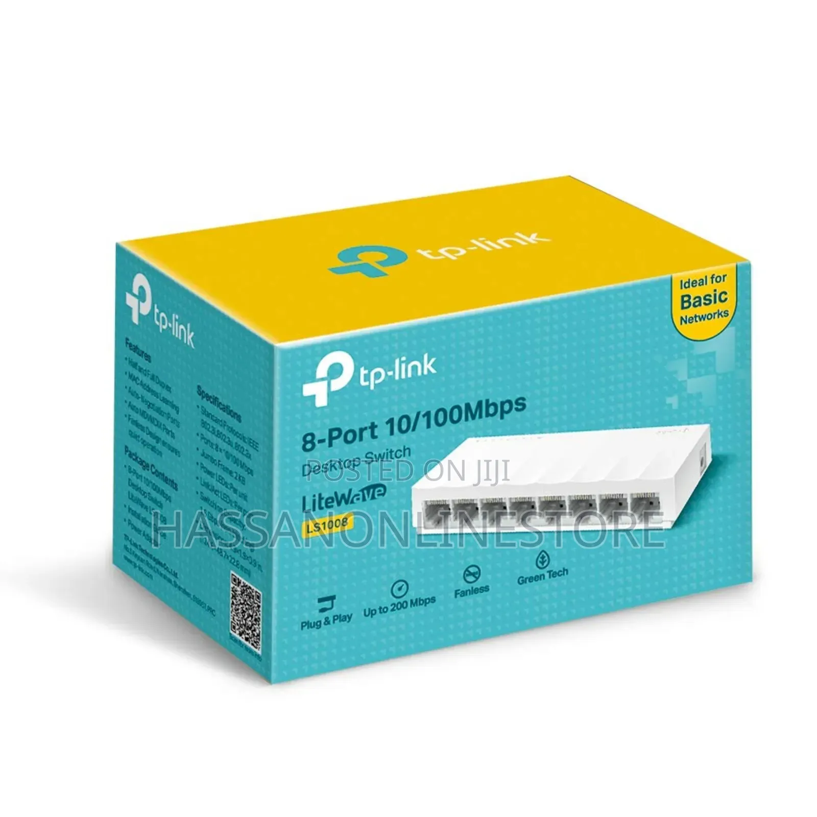 TP-LINK LS1008 8-Port 10/100mbps Desktop Network Switch