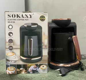 Sokany Sk-0136 Turkish Coffee Maker 4 Cups -550 Watt -250 Ml