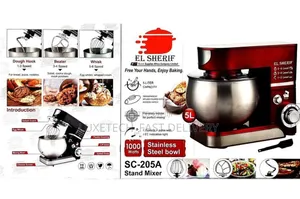 El Sherif Stand Mixer 5 Liters Stainless Steel