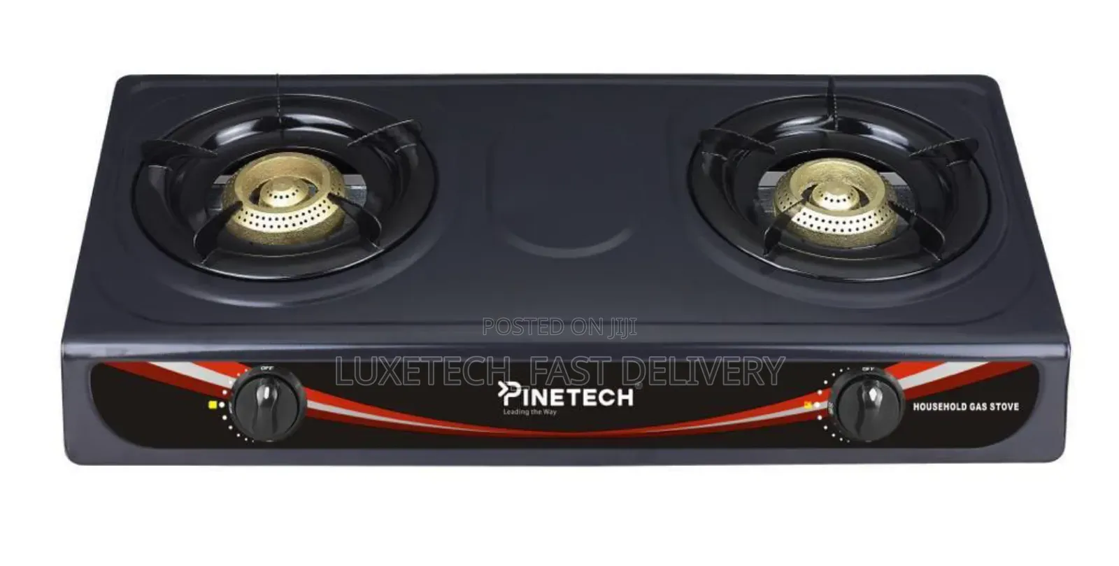Pinetech Gas Stove 2 Burners (Metal) Jiko LA Gesi