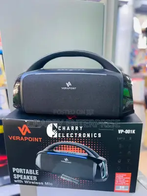 *Verapoint Portable Bluetooth Speaker With Wireless Mic