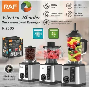 RAF 3 in 1 Smoothies Grinder Food Processor Electric Blender
