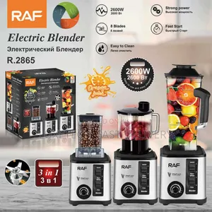 RAF 3 in 1 Mixer Grinder Ice Crush Smoothie Maker Blender 2L