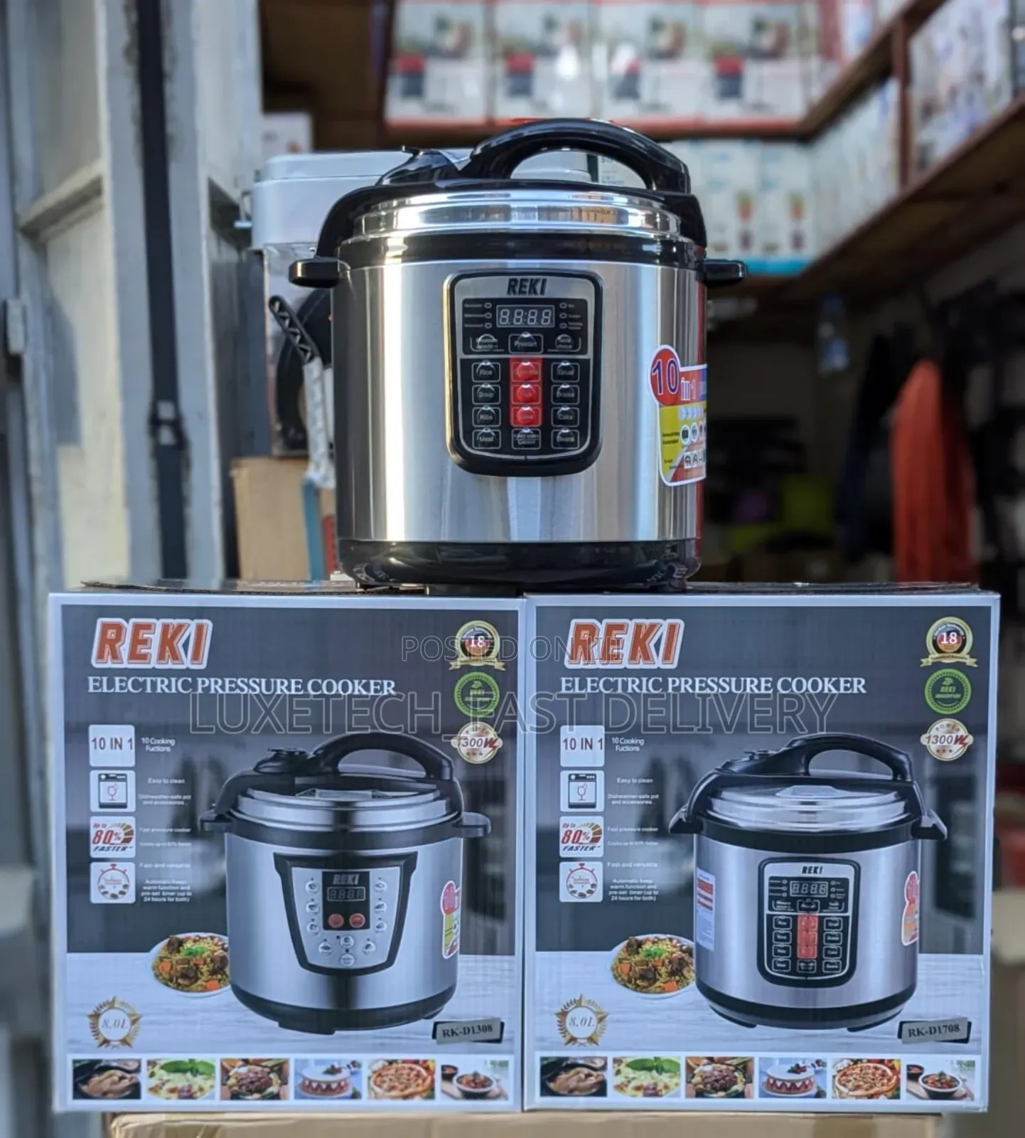 Reki Pressure Cooker 8 Liters Digital