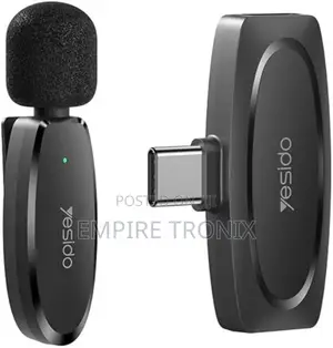 YESIDO KR11 Wireless Microphone With Type-C Receiver(Black)