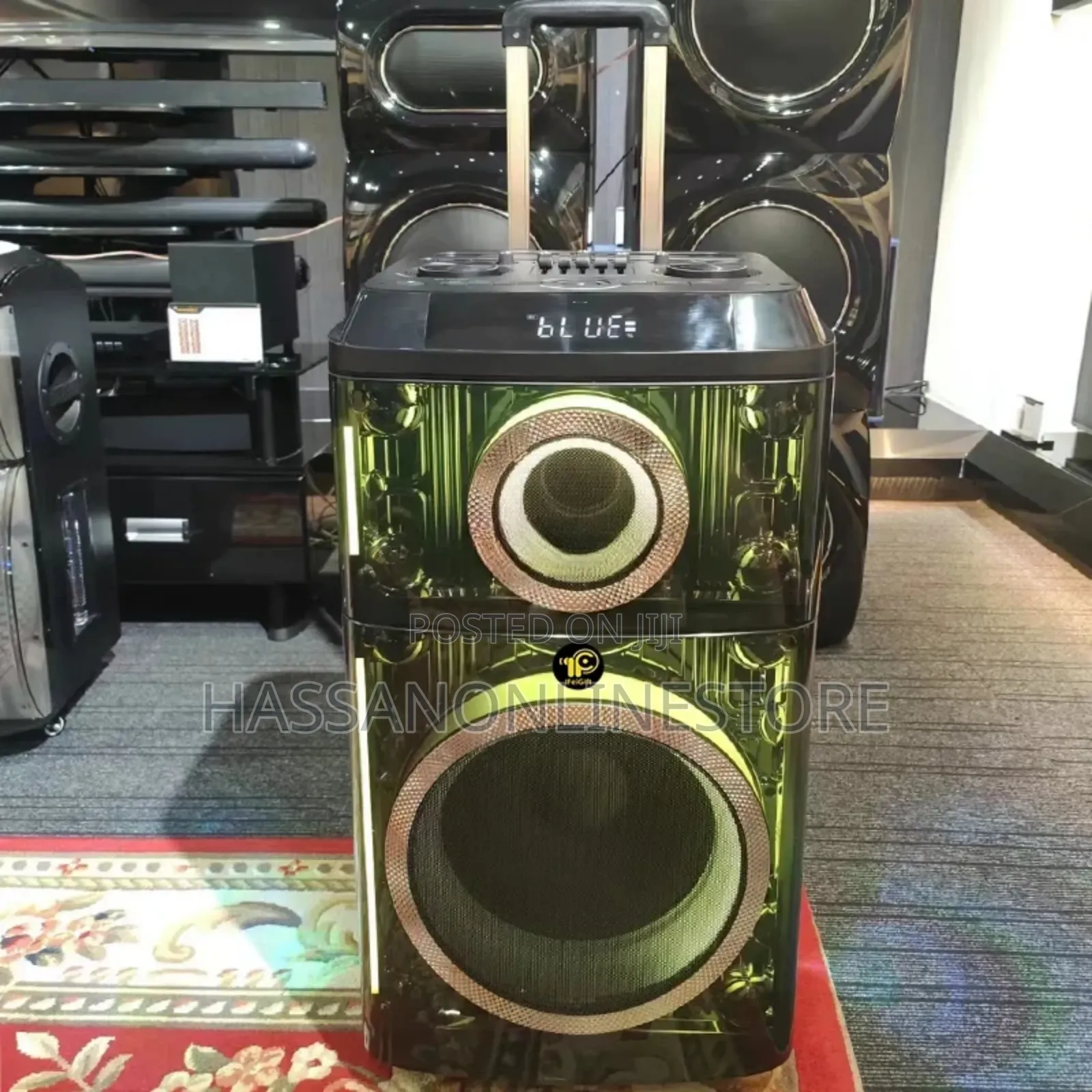 Party Trolley Speaker + With 2 Microphones