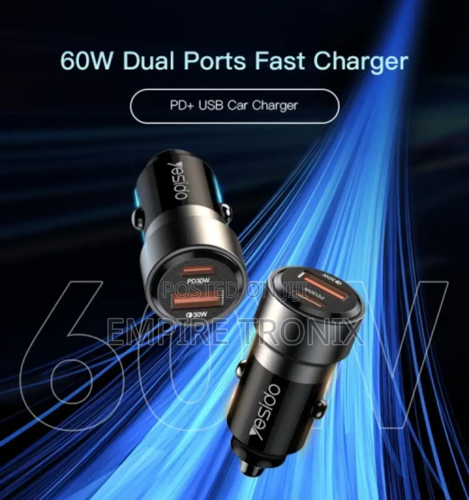 Yesido Y55 60W Car Charger