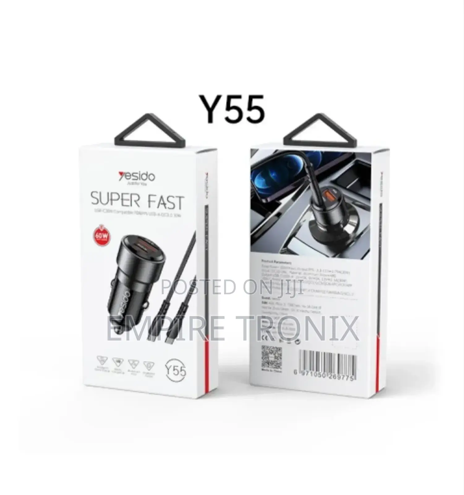 Yesido Y55 60W Car Charger