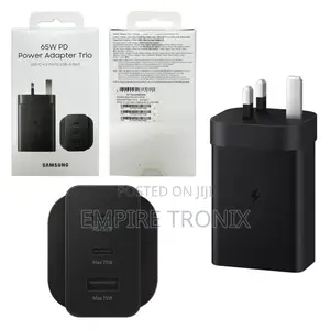 Official Samsung Charger 65W Super Fast Adapter Trio