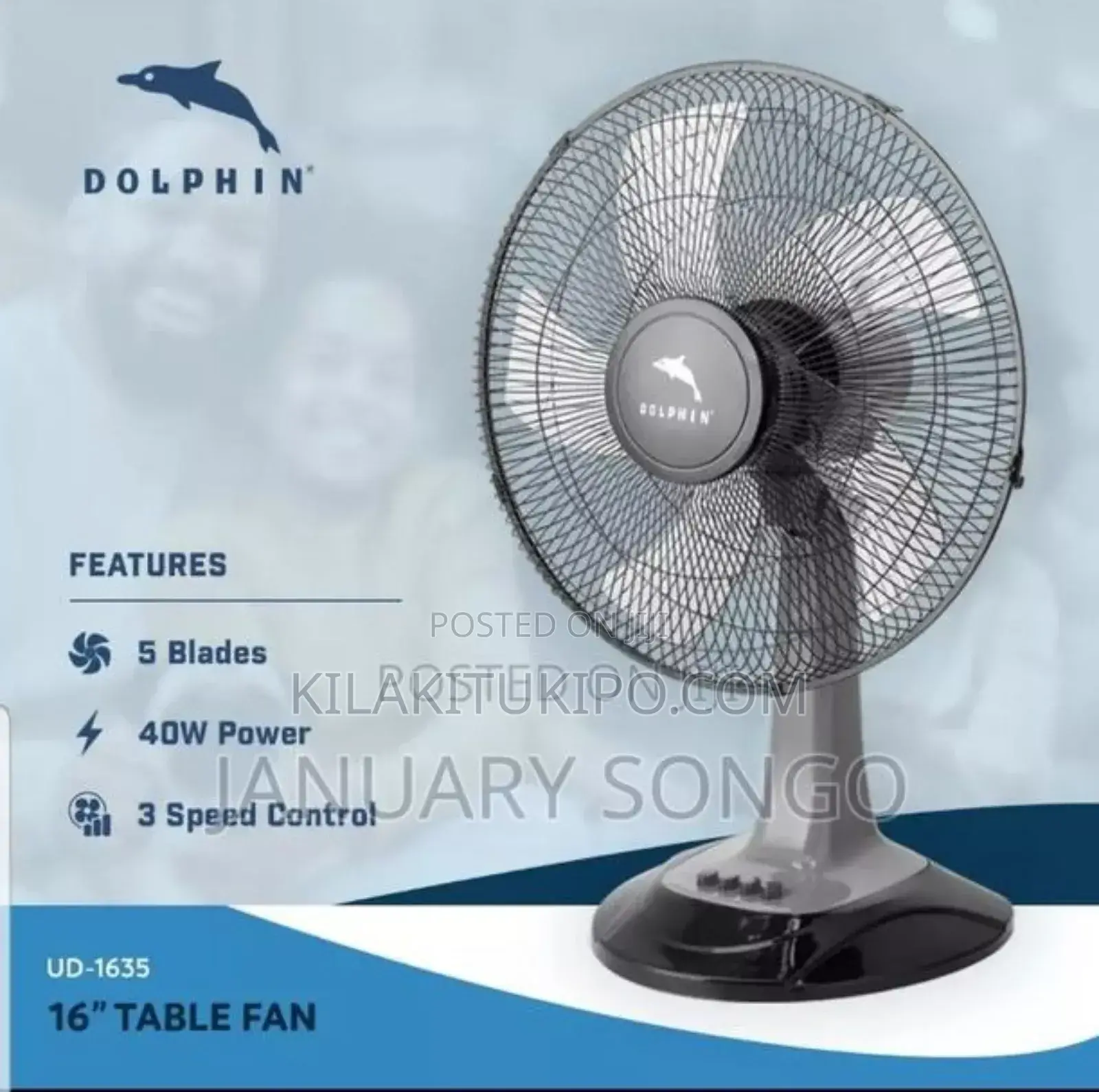Dolphin Table Fan