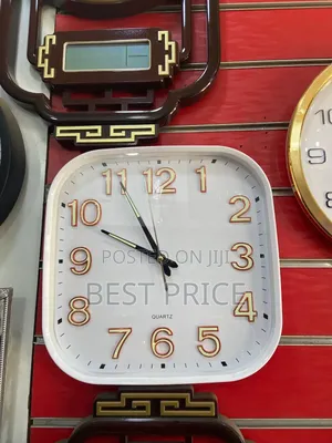 Jepsen Quartz White Square Wall Clock