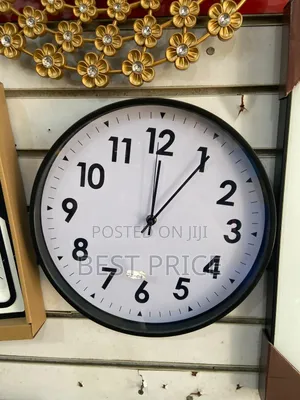 Jepsen Quartz Black Wall Clock
