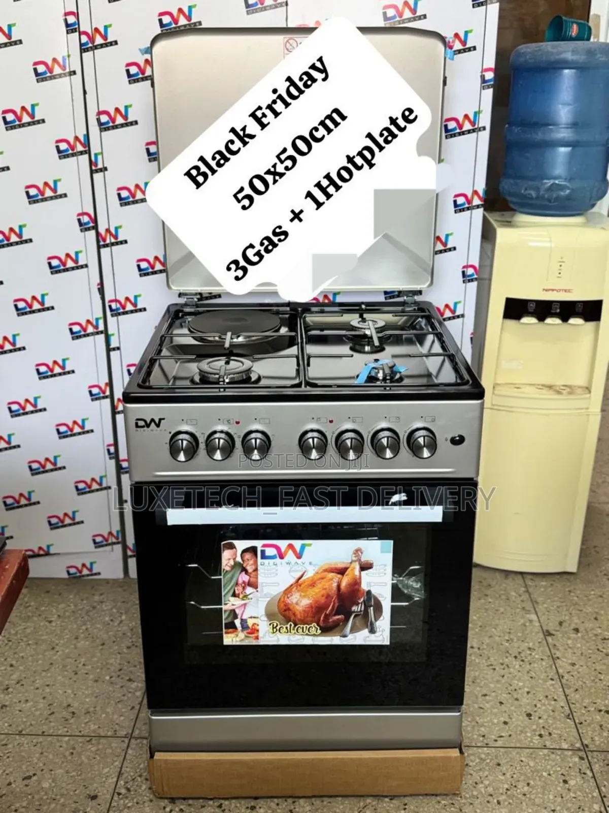 Dw Cooker 3 Gas 1 Electric Plate +Electric Oven 50×50