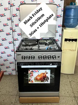 Dw Cooker 3 Gas 1 Electric Plate +Electric Oven 50×50