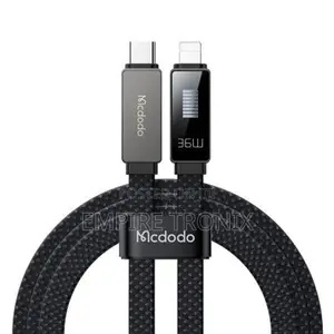 McDodo CA-4960 Type-C to Lightning PD 36W Cable Black 1.2M