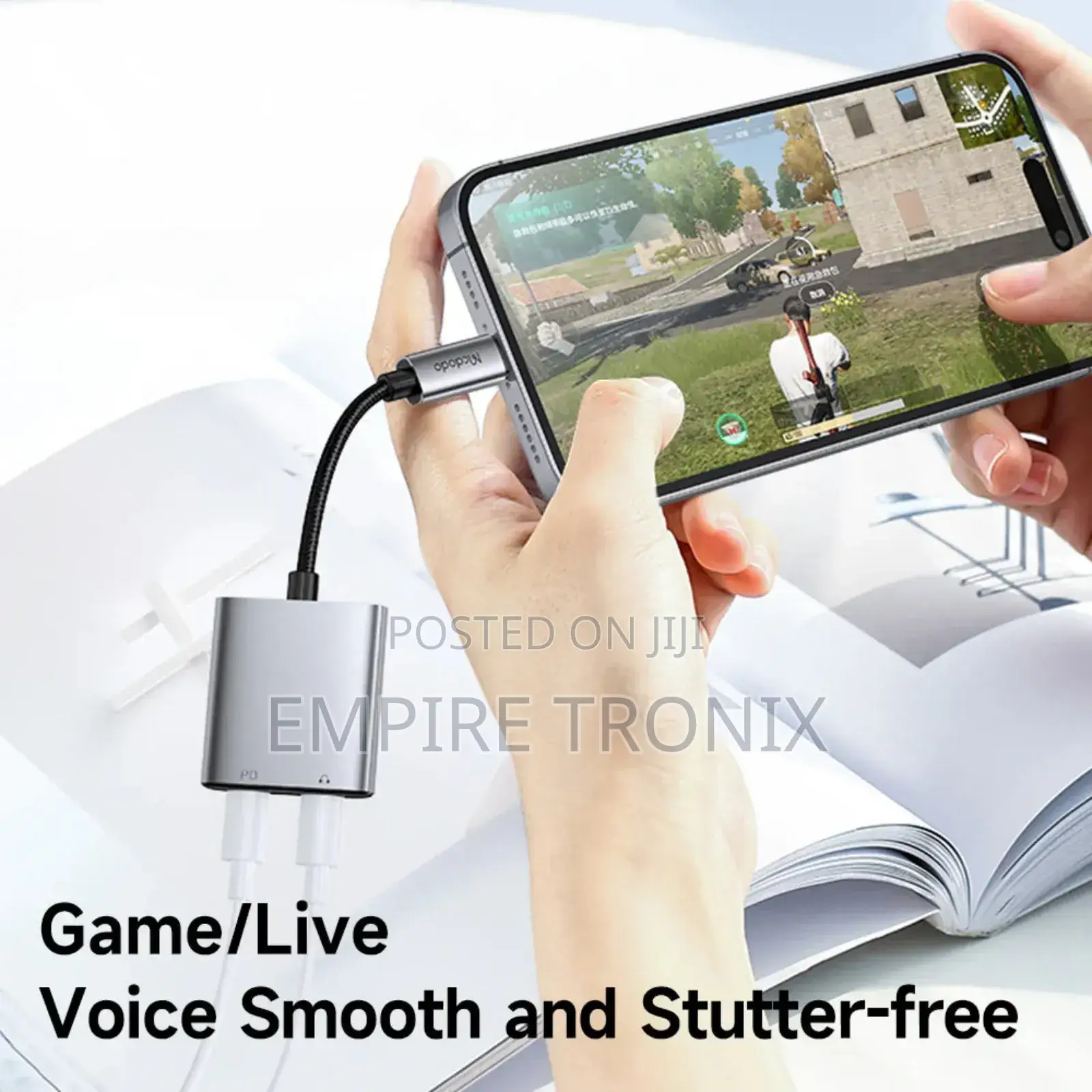 McDodo 2 in 1 Lightning to Dual Lightning Audio Adapter