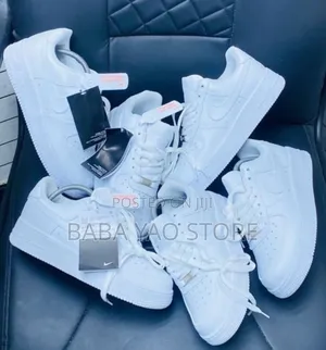 Faux Leather Breathable Black and White Airforce