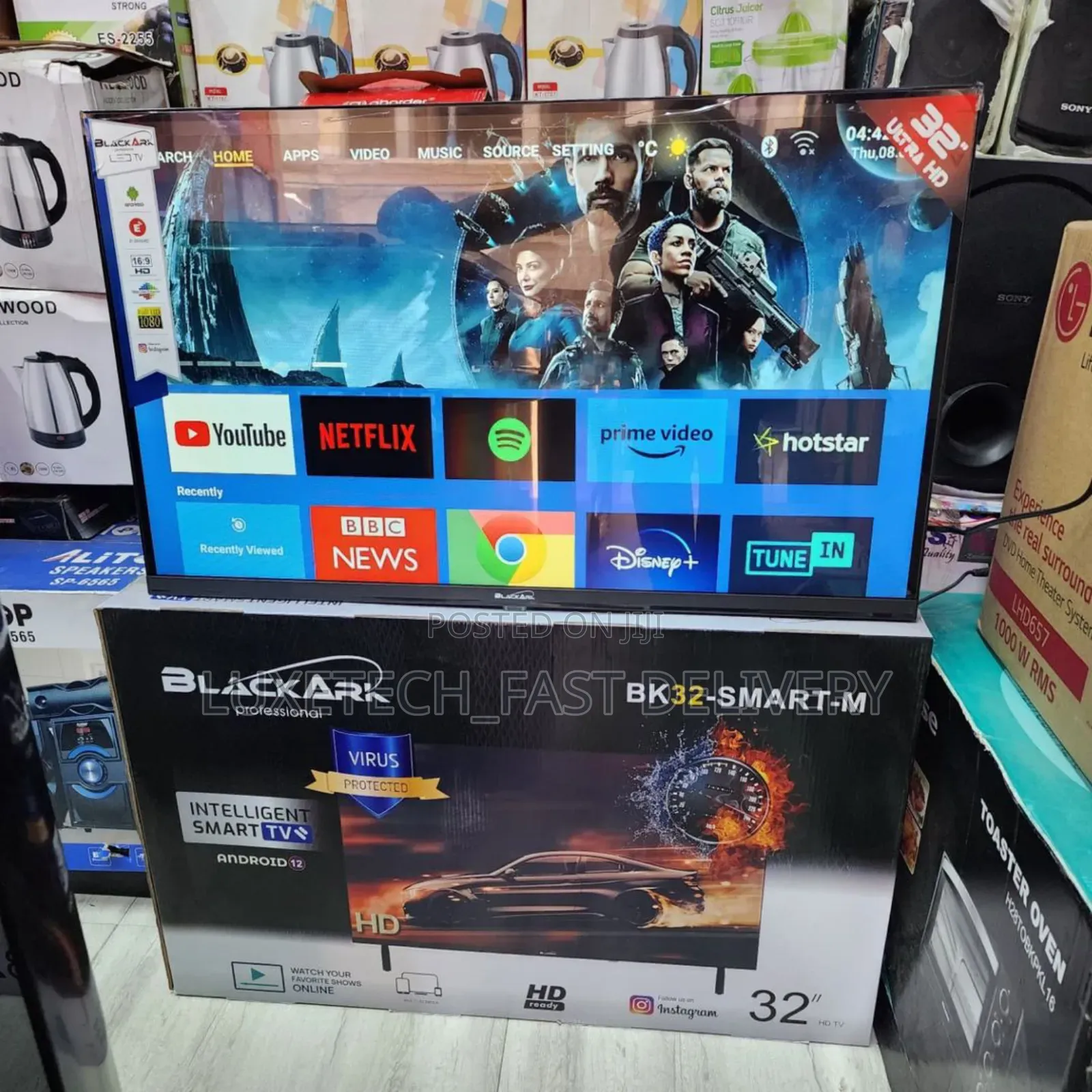 Black Ark 32 Inches Smart Android TV Full HD