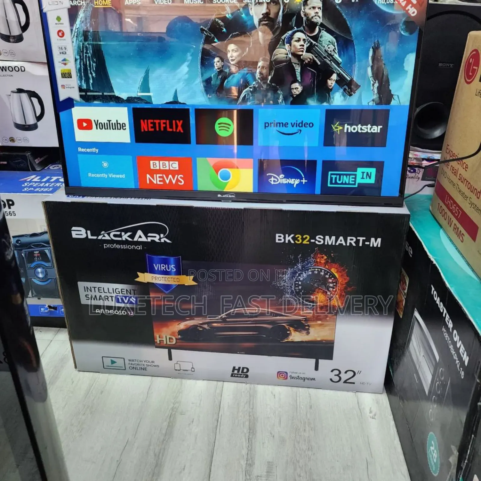 Black Ark 32 Inches Smart Android TV Full HD