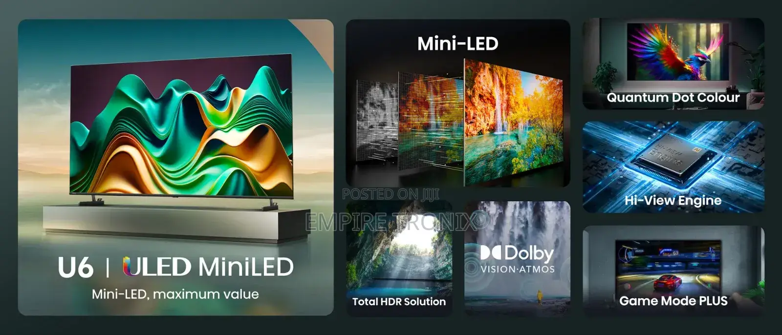Hisense 55U6N Pro Mini-Led Uled Vidaa Smart TV