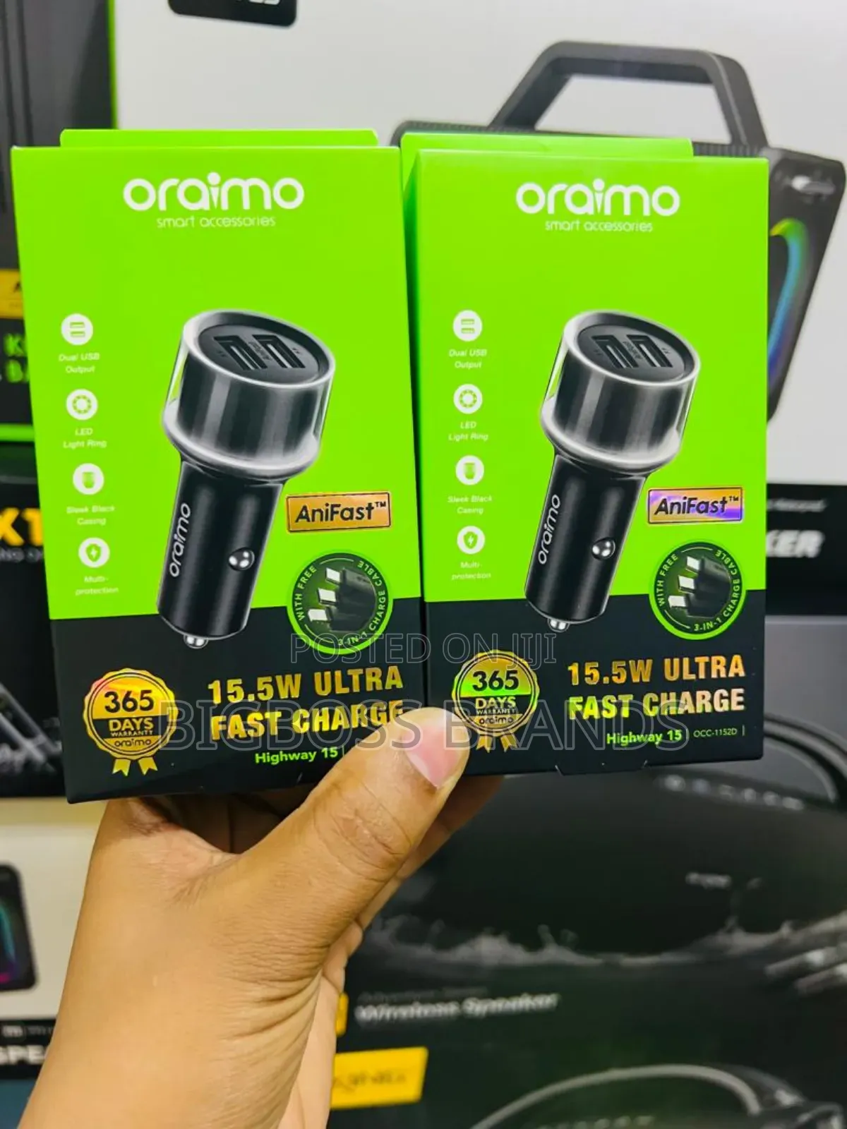 Oraimo 15.5W Ultra Car Fast Charger