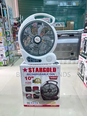 Star Gold Rechargeable Fan 10