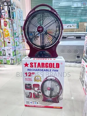 Star Gold Rechargeable Fan 12