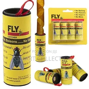 Sticky Ribbon Fly Catcher Traps - 4 PCS Set