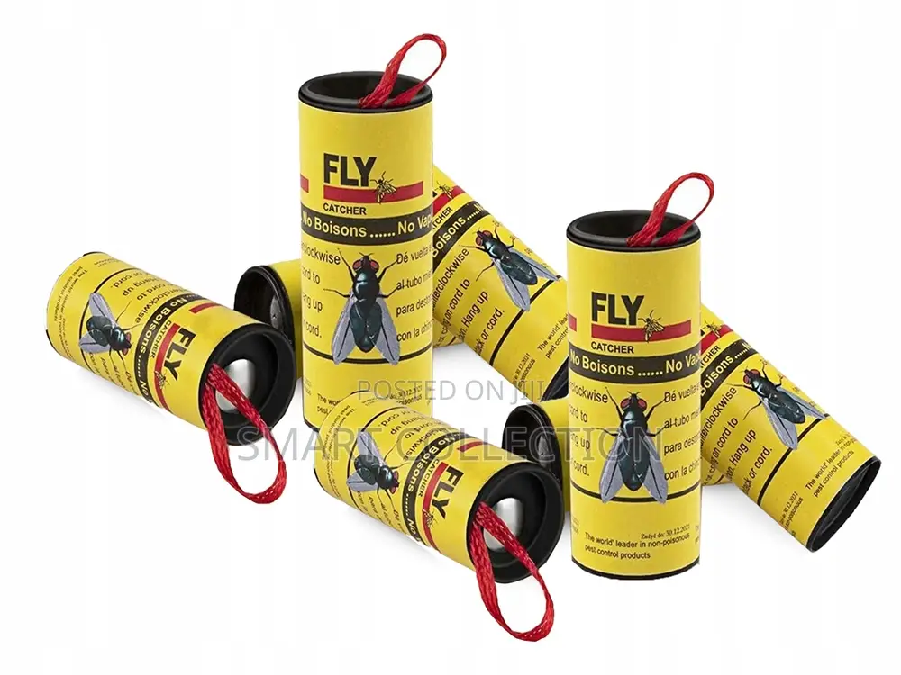 Sticky Ribbon Fly Catcher Traps - 4 PCS Set