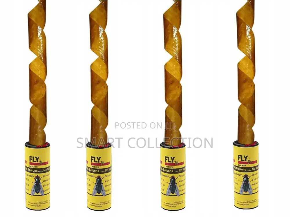 Sticky Ribbon Fly Catcher Traps - 4 PCS Set