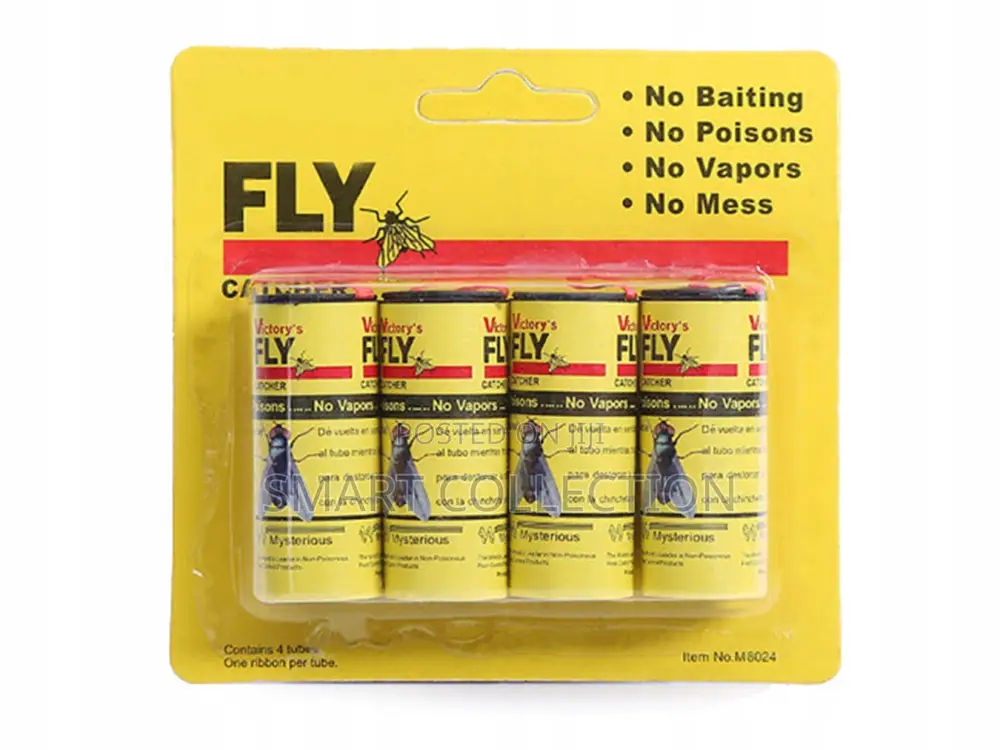 Sticky Ribbon Fly Catcher Traps - 4 PCS Set