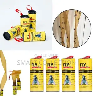 Sticky Ribbon Fly Catcher Traps - 4 PCS Set