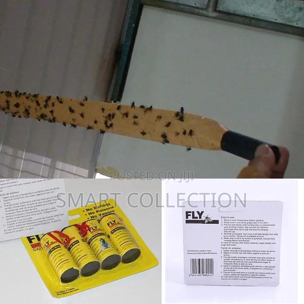 Sticky Ribbon Fly Catcher Traps - 4 PCS Set