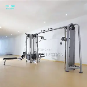 Multi Station Gym Exercise Cross Cable Equipment 5 Stations