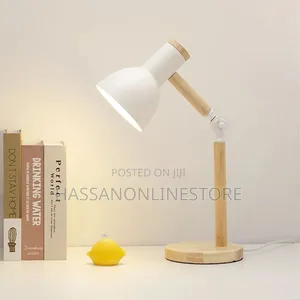 Nordic Wooden Art Iron Led Folding Desk Lamp