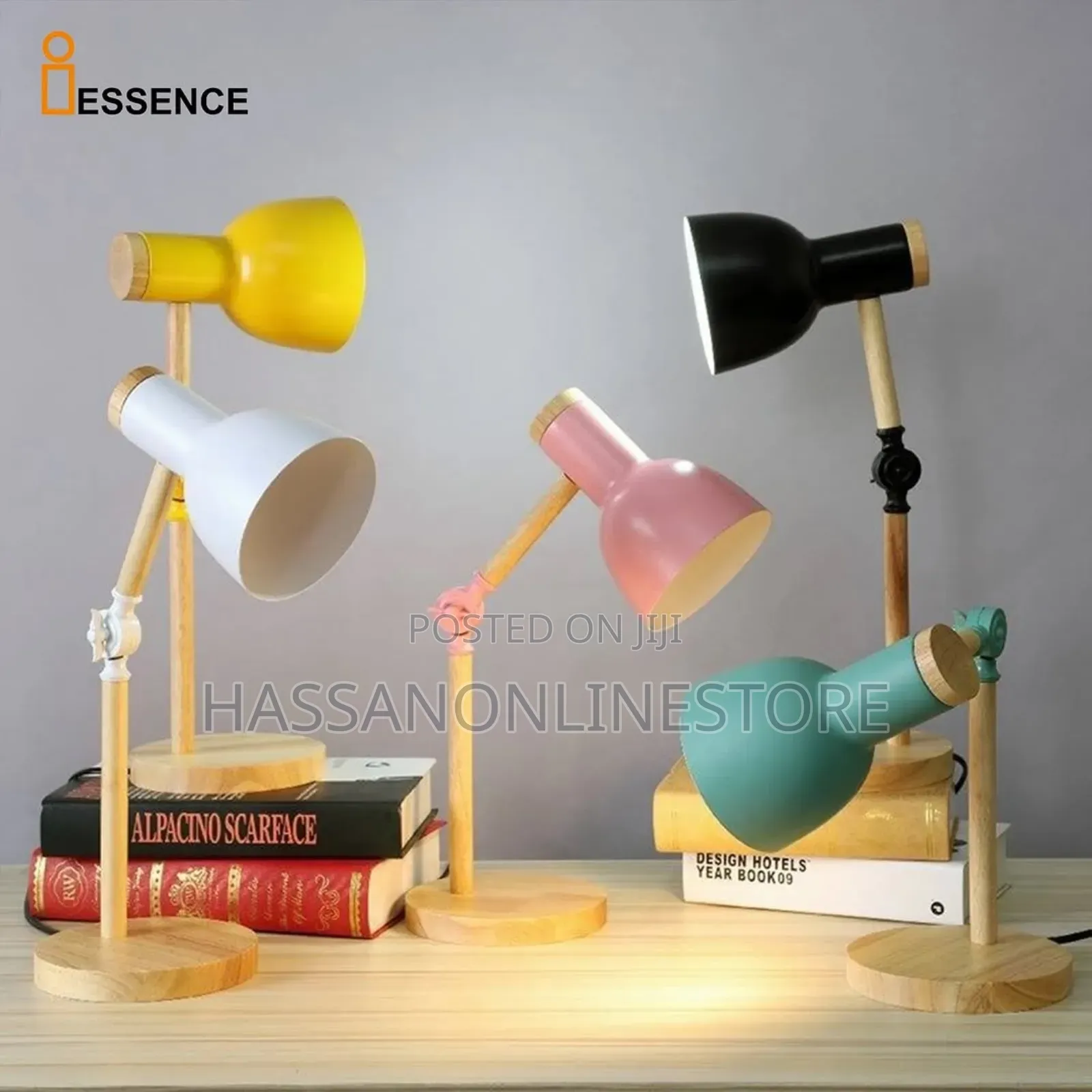 Nordic Wooden Art Iron Led Folding Desk Lamp
