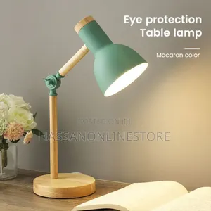 Nordic Wooden Art Iron Led Folding Desk Lamp