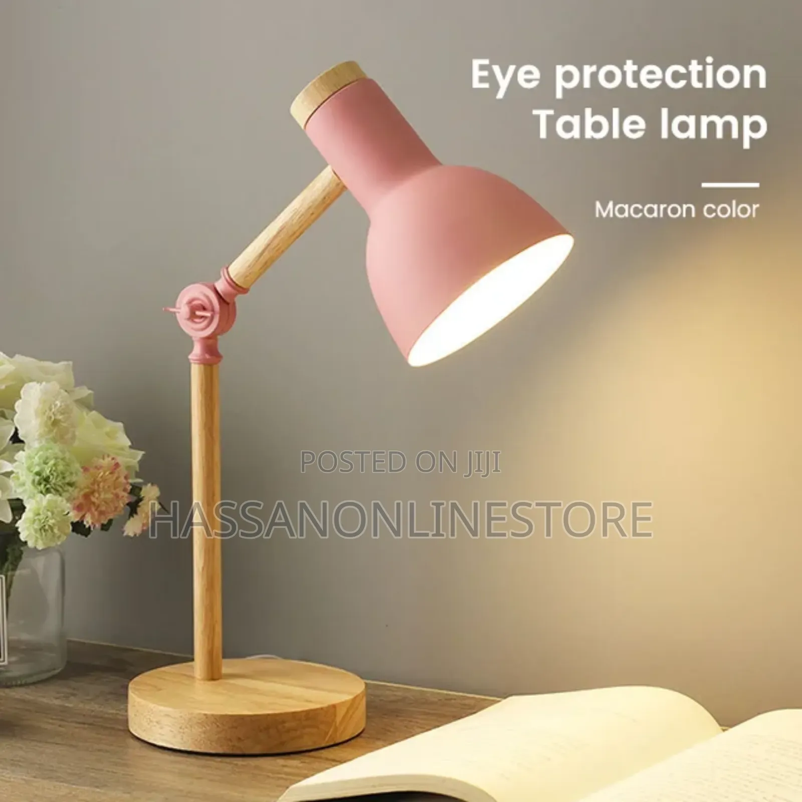 Nordic Wooden Art Iron Led Folding Desk Lamp