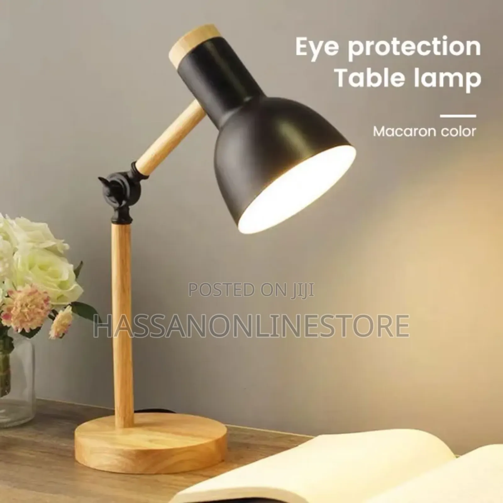 Nordic Wooden Art Iron Led Folding Desk Lamp