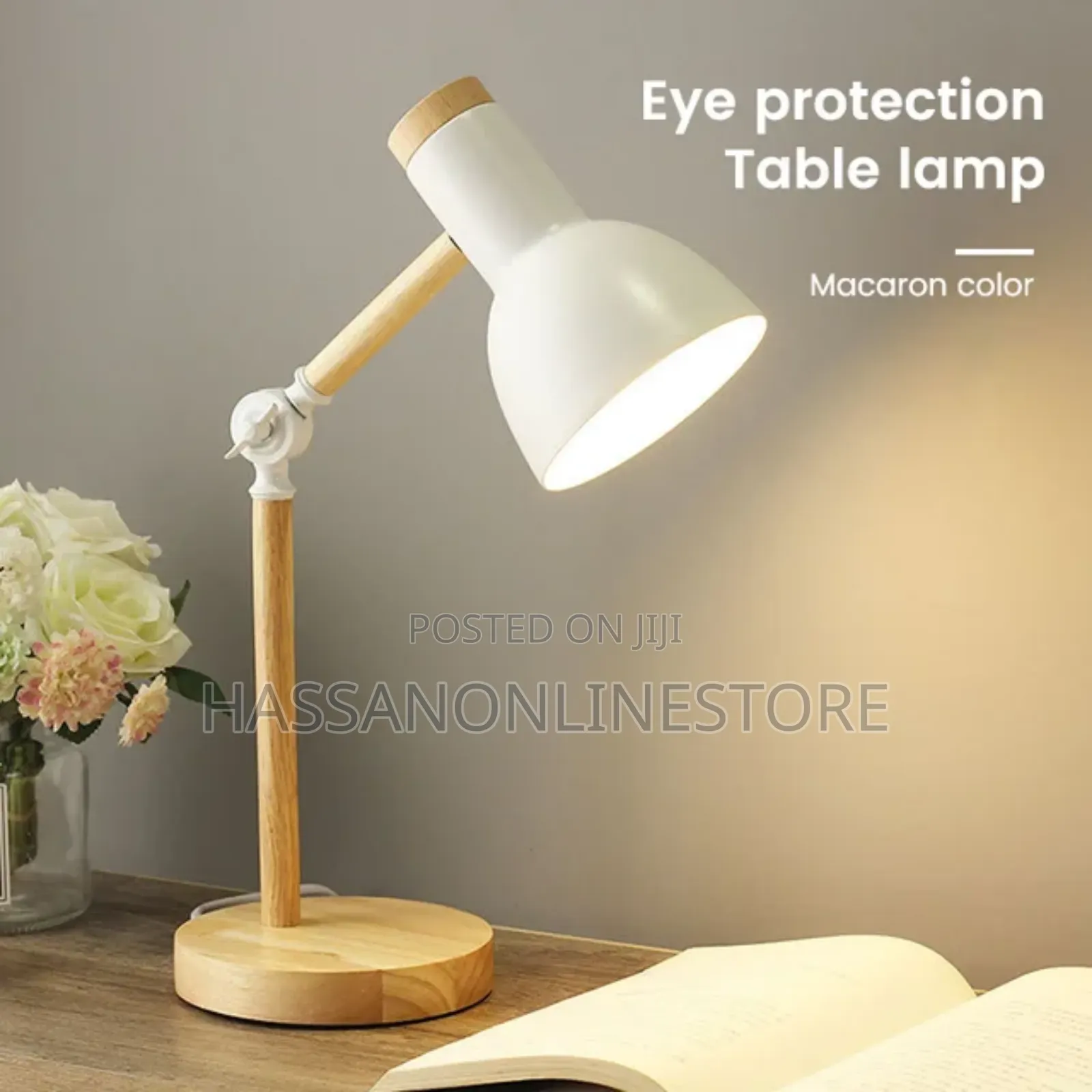 Nordic Wooden Art Iron Led Folding Desk Lamp